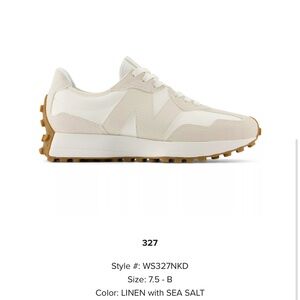 Like new! New Balance Classics 327 Sneaker (linen/Sea salt)